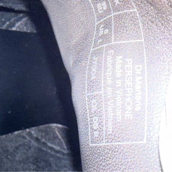 Dr. Martens Persephone ShirazOx Blood Lace-Up Boots 6-hole Platform Heeled Docs - Picture 15 of 16